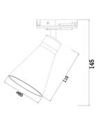 Товар: Трековый светильник Technical арт-TR022-1-GU10-B - фото 3 Трековый светильник Technical арт-TR022-1-GU10-B — фото 3, Трековые светильники