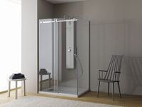 DORSA TK - 140x90 - SILVER BRILL PROFILE - TRANSPARENT арт-514000 — фото 1, Душевые уголки