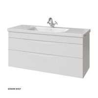 ЛЕНТО тумба 120 два ящика арт-36216-SF027 — фото 1, Тумбы под раковину