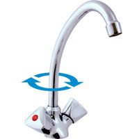 смеситель на раковину для бойлеров с низким давлением арт-EM013.5/1 — фото 1, Смесители для раковины