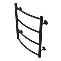 Полотенцесушитель водяной AZARIO VERONA 500/600 4 секции, боковое подключение, 1/2", черный арт-AZ83912B — фото 2, Водяные полотенцесушители