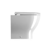 унитаз приставной CITY PRO безободковый с водоворотной системой смыва Swirlflush фаянсовый белый арт-911011 — фото 2, Приставные унитазы