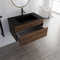 База под раковину Chiara 800 подвесная, 1 выкатной ящик soft-close, C.Oak арт-VMC-2C800CO — фото 7, Тумбы под раковину