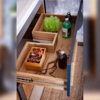 Тумба под раковину подвесная Бриклаер Форест дуб золотой/антрацит, 80 см арт-4627125414657 — фото 6, Тумбы с раковиной