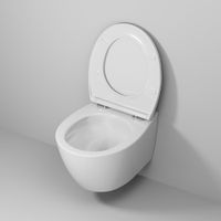 Унитаз подвесной Grossman (520х373х365) безободковый,смыв торнадо,белый с тонкой крышкой,микролифт,1 место арт-GR-4405SQ — фото 6, Подвесные унитазы