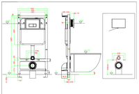 Инсталляция Ceramalux арт-CL811-1 — фото 1, Инсталляции для унитазов