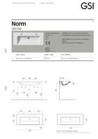 раковина подвесная/встраиваемая NORM 120x50 белый арт-8626111 — фото 6, Раковины подвесные