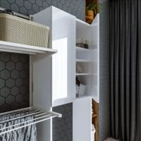 Товар: Шкаф над стиральной машинкой Бриклаер Хелена 64 см, белый 4627125416385 - фото 5 Шкаф над стиральной машинкой Бриклаер Хелена 64 см, белый 4627125416385 — фото 5, Шкафы для ванной