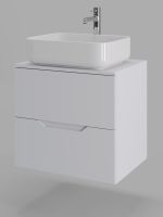 Orange Line Li-60TuwMDF+B05-500W тумба с раковиной подвесная 60 см, белый Li-60TuwMDF+B05-500W — фото 8, Тумбы с раковиной