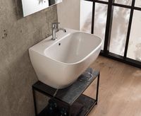 Раковина GLOBO GENESIS подвесная с тремя намеченными отверстиями цвет белый GE061BI — фото 2, Раковины подвесные