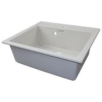 Кухонная мойка AZARIO Onda 565x505x200 искусственный мрамор, сифон в комплекте, цвет бежевый арт-CS00105220 — фото 1, Кухонные мойки