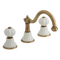 Товар: OLIVIA См-ль д/раковины, на 3 отв. излив "змейка", дон.клап."click-clack", бел./бронза 18999 - фото 1 OLIVIA См-ль д/раковины, на 3 отв. излив "змейка", дон.клап."click-clack", бел./бронза 18999 — фото 1, Смесители для раковины