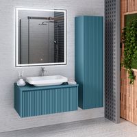 Тумба подвесная MONACO 80 /аквамарин/ AQUA DE MARCO 2080AQMON — фото 9, Тумбы под раковину