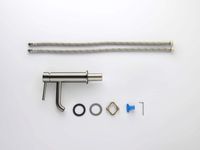 AQ1310BGM ЕВРОПА смеситель для раковины 89, без донного клапана, оружейная сталь — фото 6, Смесители для раковины