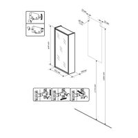 Зеркальный шкаф Бриклаер БАЛИ 40 см правый, лиственница/белый 4627125412134 — фото 2, Шкафы для ванной