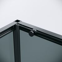 Боковая стенка Grossman Galaxy (80х195) графит сатин,стекло тонированное, 1 место арт-200.K33.01.80.42.10 — фото 6, Боковые стенки