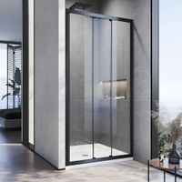 Товар: Душевая дверь Veconi Vianno VN-28B, 1000x1950, Черный матовый, стекло прозрачное VN28B-100-01-C8 - фото 1 Душевая дверь Veconi Vianno VN-28B, 1000x1950, Черный матовый, стекло прозрачное VN28B-100-01-C8 — фото 1, Раздвижные душевые двери