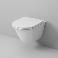 Унитаз подвесной Grossman (485х360х360) безободковый,белый с тонкой крышкой,микролифт,1 место арт-GR-4412S — фото 1, Подвесные унитазы