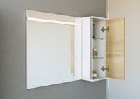 Зеркало 75см со светодиодной подсветкой и сенсорным выключателем. арт-Mai.02.07 — фото 1, Зеркала в ванную комнату