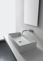 Раковина Scarabeo TEOREMA 2.0 накладная без перелива без отверстий цвет белый арт-5101 — фото 3, Раковины накладные