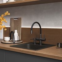 Смеситель Reflexion Lago RX9902GD для кухни с гибким изливом и подключением к фильтру, брашированное золото — фото 22, Смесители для кухни