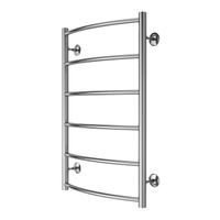 Полотенцесушитель водяной AZARIO VERONA 500/800 6 секций, нижнее/диагональное подключение, 1/2", хром арт-AZ04158 — фото 1, Водяные полотенцесушители