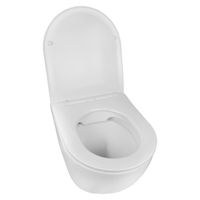 Унитаз подвесной Azario Gloria 370х490х360 безободковый, с быстросъемным сиденьем микролифт арт-AZ-2003 — фото 1, Подвесные унитазы