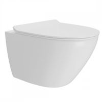 Унитаз подвесной Maretti Elena безободковый с микролифтом, EA10PBM93-844, белый — фото 1, Подвесные унитазы