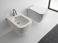 Биде Scarabeo TEOREMA 2.0 подвесное с одним отверстием цвет белый матовый арт-5127 41 — фото 2, Биде подвесные