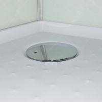 Душевая кабина RGW AN-208 80x80x200, полукруглая, раздвижные двери, профиль матовый хром, стекло прозрачное, арт-381320888-12 — фото 12, Душевые кабины