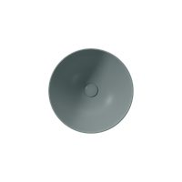 раковина накладная PURA Ø42 h22 без перелива агава матовый арт-885204 — фото 1, Раковины накладные