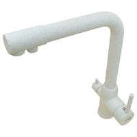 MILANO Смеситель д/кухни совмещенный с краном для питьевой воды, белый камень арт-32662 — фото 3, Смесители для кухни