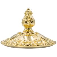 ELISABETTA Баночка высокая, H17 см. с крышкой, стекло/золото 17056 — фото 5, Органайзеры для ванной