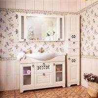 Комплект мебели для ванной Бриклаер КАНТРИ 120KP, бежевый — фото 1, Комплекты мебели для ванной