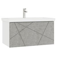 Тумба под раковину VIGO Geometry 80 подвесная бетон (035 бетон) — фото 1, Тумбы под раковину