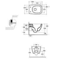 Унитаз GLOBO GENESIS подвесной безободковый цвет белый GNS03BI — фото 3, Подвесные унитазы