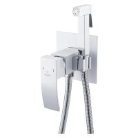 Гигиенический душ со смесителем Rose , белый/хром арт-R1505F — фото 1, Гигиенические души