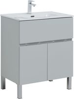 Тумба под раковину Aquanet Алвита New 70 1 ящик, 2 дверцы, серый арт-00303899 — фото 10, Тумбы под раковину