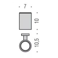 Стакан COLOMBO DESIGN PLUS настенный цвет винтаж матовый арт-W4902.VM — фото 2, Стаканы для зубных щеток