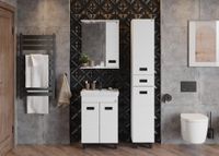 Пенал Onika Балтика Black 32.11 Универсальный, белый (403220) арт-403220_Балтика32 — фото 2, Пеналы для ванной комнаты