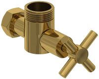 Вентиль Вентиль Сунержа угловой крест (G 1" НР х G 3/4" НГ) Золото арт-03-1304-0134 — фото 3, Комплектующие для полотенцесушителей