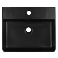 Раковина накладная Azario 500х420х120 прямоугольная, черный матовый арт-AZ-2173-S-MB — фото 1, Раковины накладные