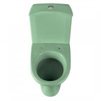 Товар: Унитаз-компакт "Вест" косой выпуск, с кнопочной арматурой и сиденьем, салатовый SANTERI 1P2018S0400BF - фото 5 Унитаз-компакт "Вест" косой выпуск, с кнопочной арматурой и сиденьем, салатовый SANTERI 1P2018S0400BF — фото 5, Напольные унитазы