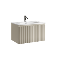 Тумба подвесная SANCOS Snob R 1.0 690х445х406, c одним ящиком оснащенным доводчиками Beige Soft, арт. SNR1.070CE — фото 7, Тумбы под раковину