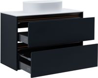 Тумба под раковину Allen Brau Activity 100 1.34014.AM антрацит матовый/олива браш — фото 12, Тумбы под раковину