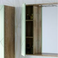 Шкаф навесной с дверью Бриклаер КРИСТАЛЛ 20 см, фисташковый арт-4627125416989 — фото 5, Шкафы для ванной