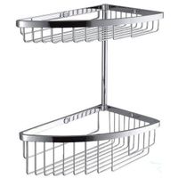Товар: Полочка корзинка COLOMBO DESIGN ANGOLARI B9612 угловая двойная цвет хром - фото 2 Полочка корзинка COLOMBO DESIGN ANGOLARI B9612 угловая двойная цвет хром — фото 2, Полки
