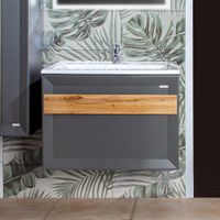 Товар: Тумба под раковину подвесная Бриклаер БЕРЛИН оникс серый, 70 см арт-4627125416149 - фото 1 Тумба под раковину подвесная Бриклаер БЕРЛИН оникс серый, 70 см арт-4627125416149 — фото 1, Тумбы с раковиной