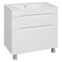 Тумба напольная с умывальником OLIVIA 80 /2 ящ/ AQUA DE MARCO 5080COLI/F/2 — фото 2, Тумбы с раковиной