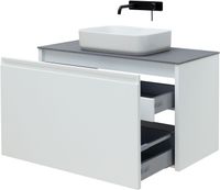 Тумба под раковину Allen Brau Fantasy 100 белый матовый арт-1.11004.WM — фото 3, Тумбы под раковину